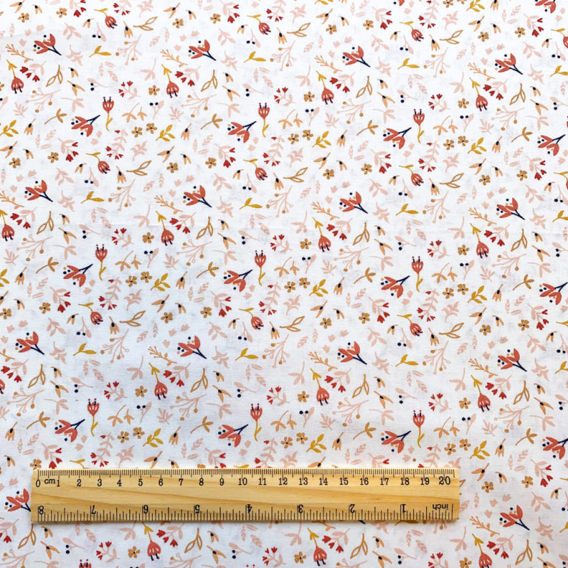 Printed Cotton AZRA Blush / Lantana